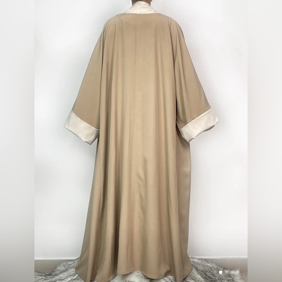 Color block long sleeve kaftan abaya - Picture 2 of 4